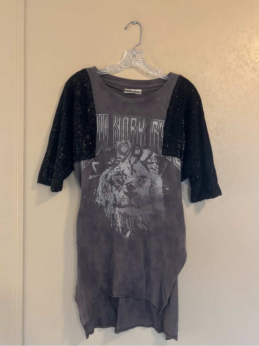 Free People We The Free City Sparkle Tee sz XS